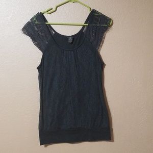 Black Lace Shirt